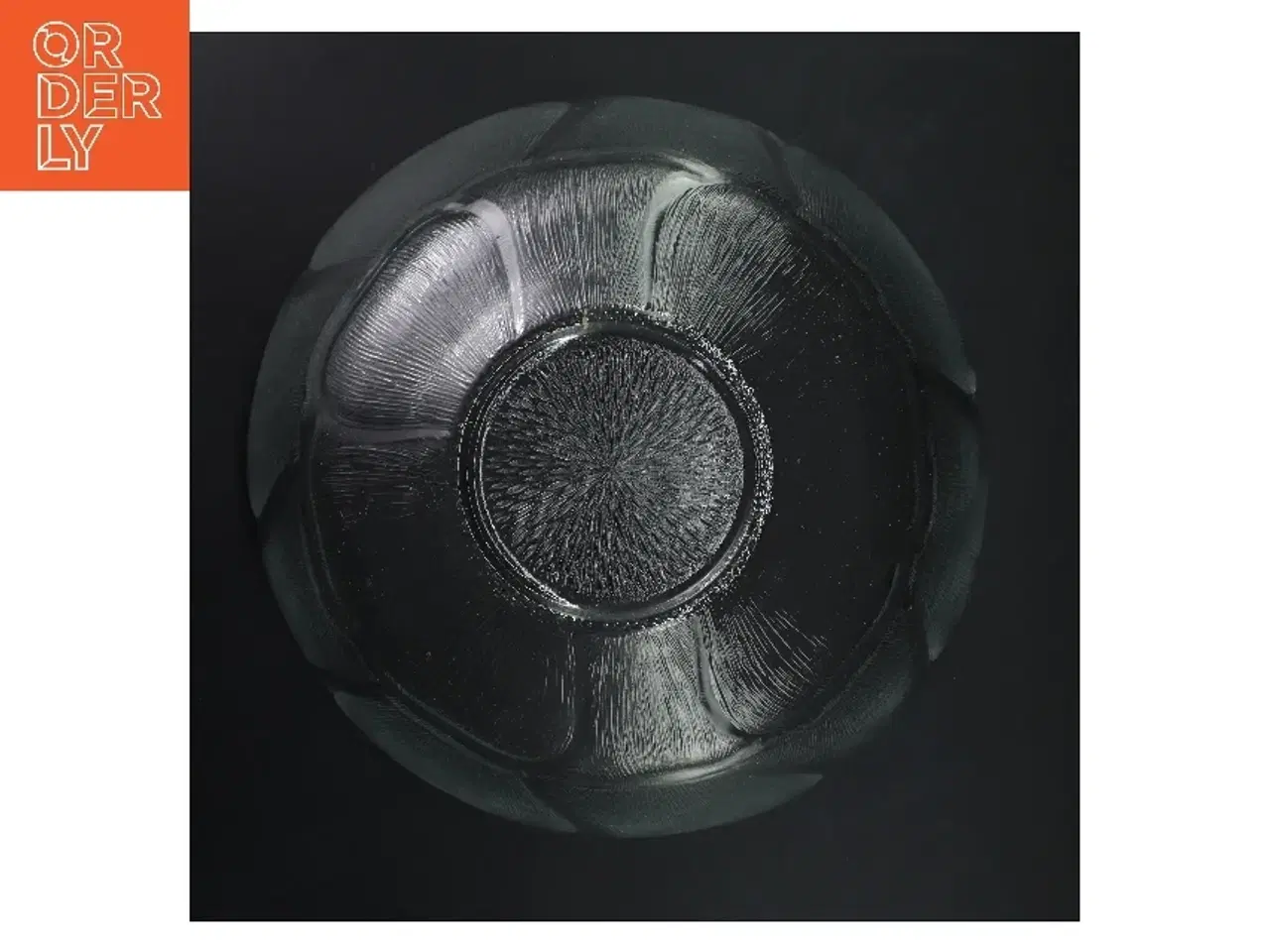 Billede 2 - Glas skål med tekstur (str. Ø 31 cm)