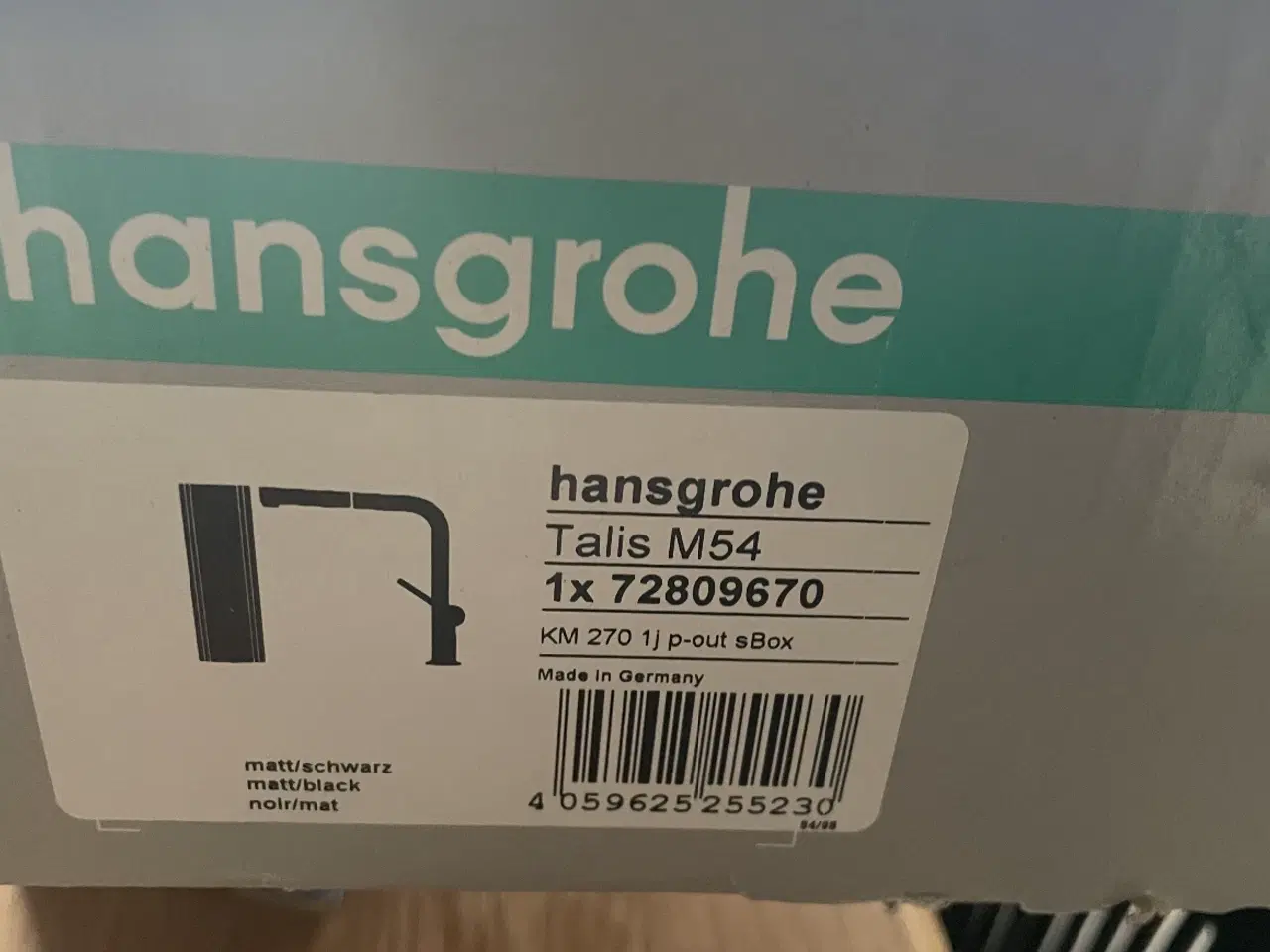 Billede 1 - Hansgrohe Talis M54 - sort