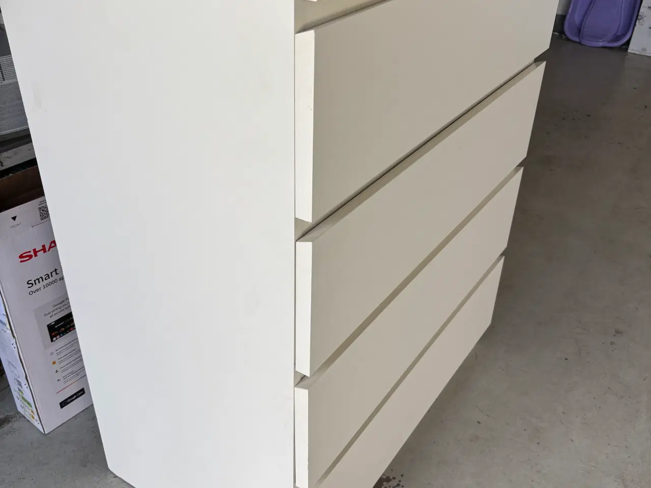 Billede 2 - Ikea Malm kommode i hvid med 4 skuffer