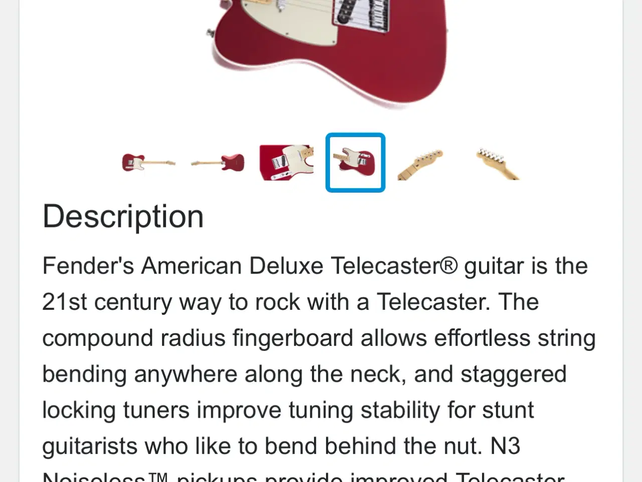 Billede 2 - Fender US telecaster deluxe