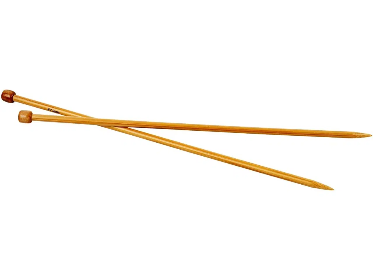 Billede 1 - Bambus Strikkepinde 35 cm, 7 mm - Komfortabel Strikning