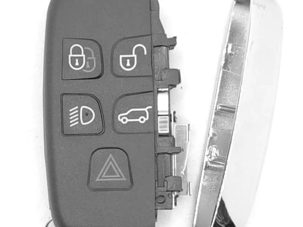 Billede 1 - Reparationssæt til Jaguar & Rover keyless / nøglefri nøgle med 1 Chrome side
