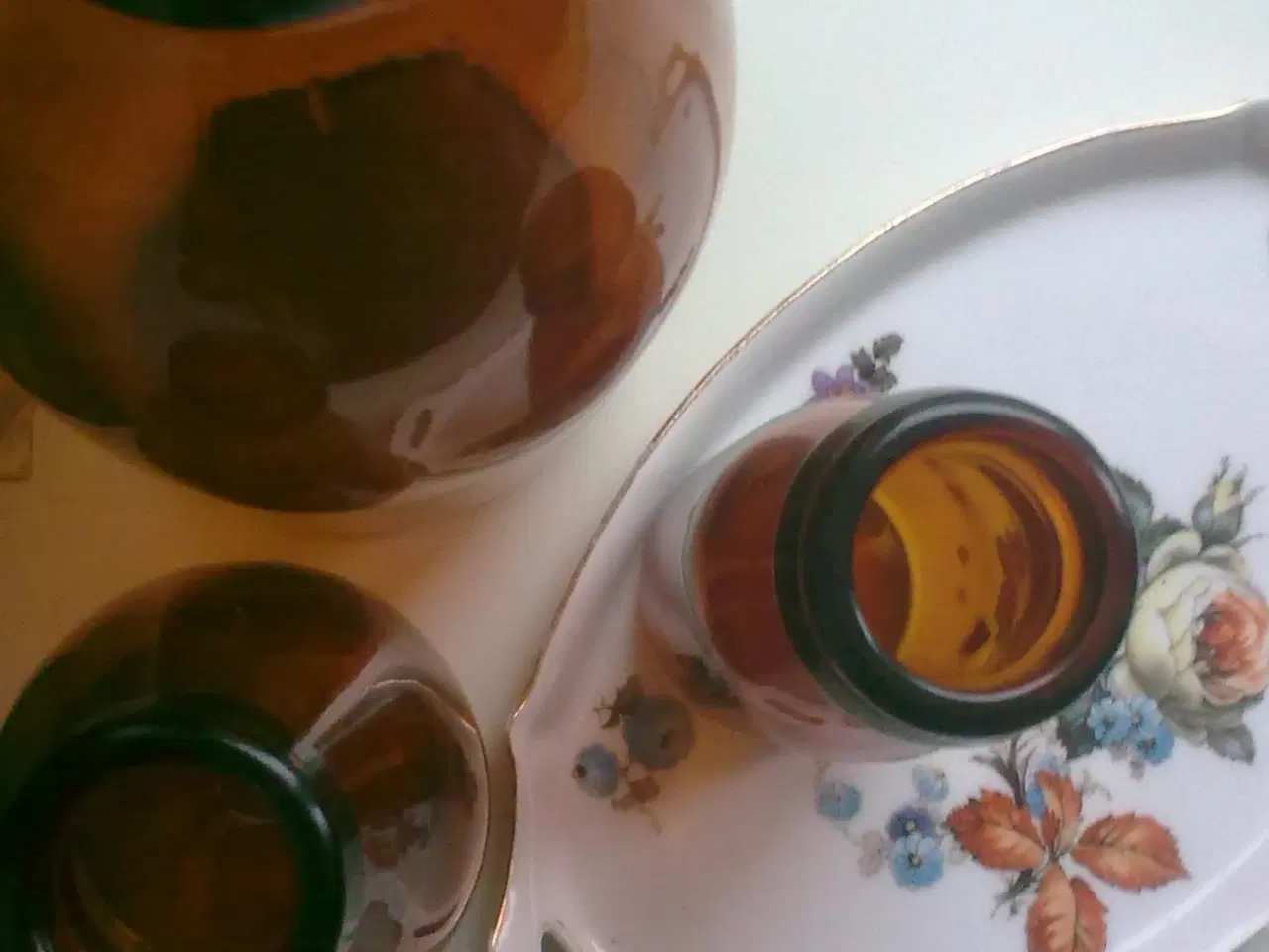 Billede 2 - Ravtone RETRO by-flasker 3 fra lille land & krukke