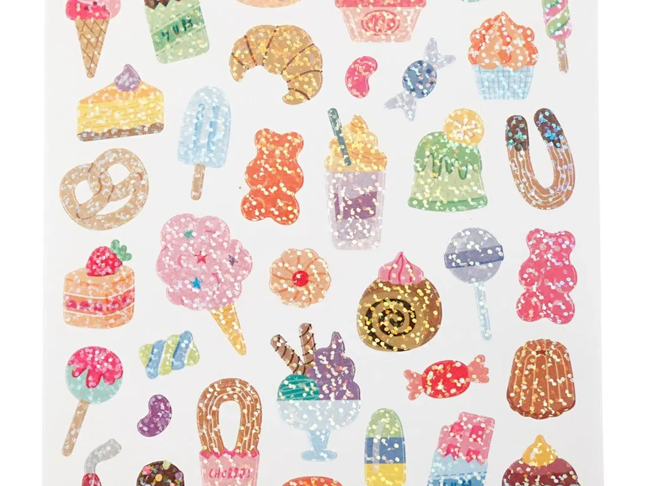 Billede 1 - Stickers, slik, ark 15x16,5 cm, 1 ark