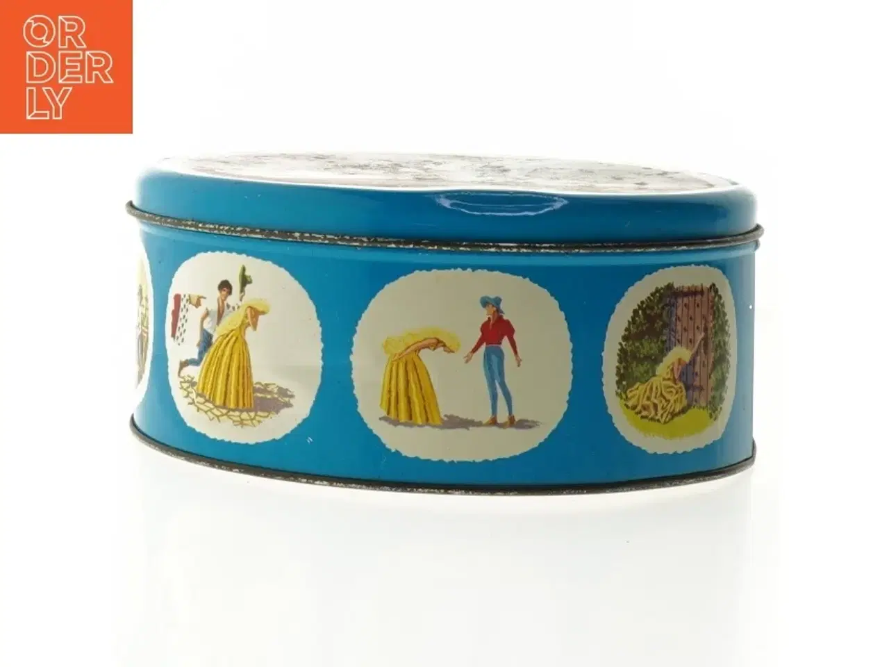 Billede 3 - Vintage H.C. Andersen Svinedrengen dåse fra Ira (str. Ø. 20 cm)