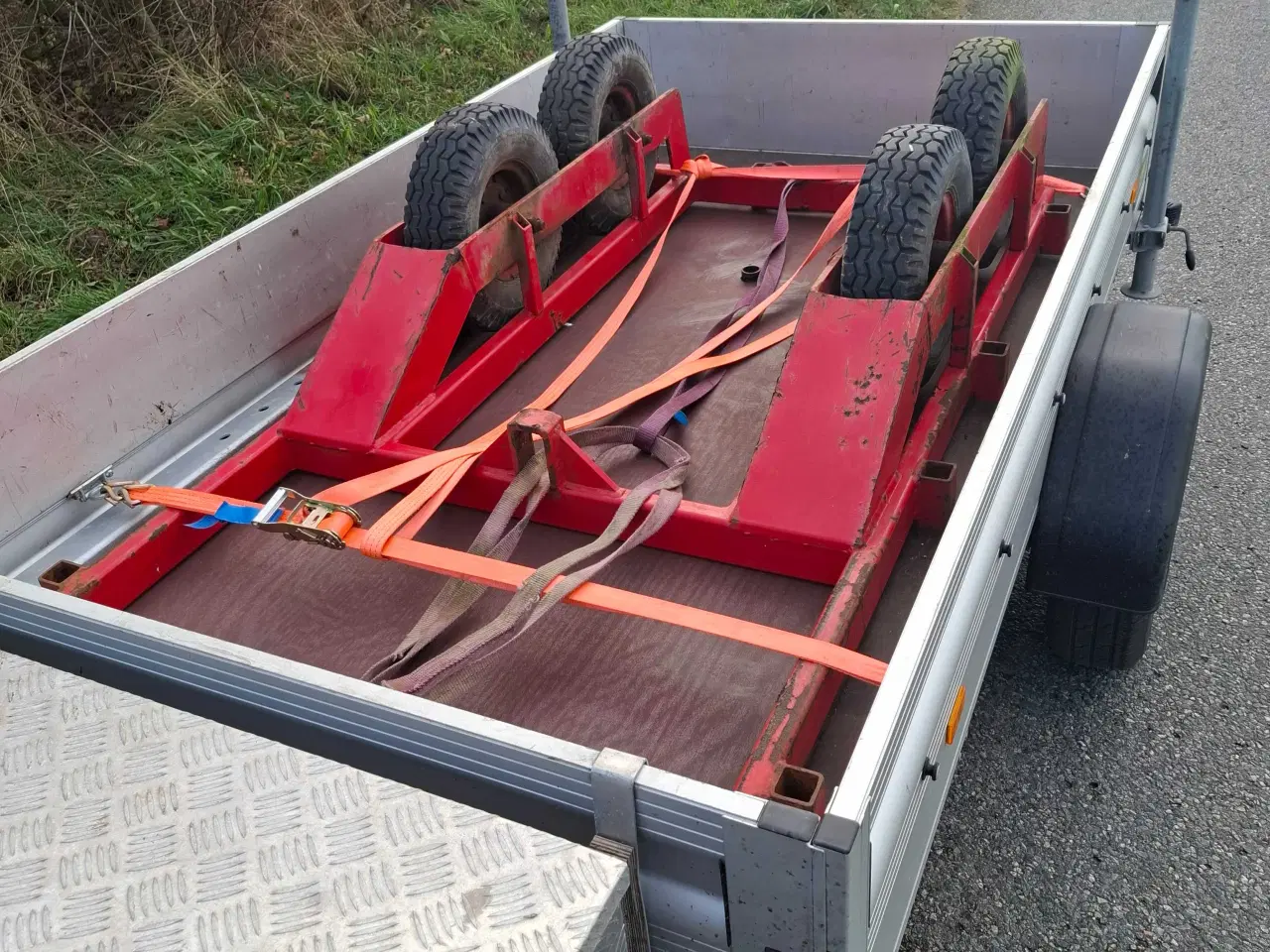 Billede 2 - Rød Skovvogn, 120 cm bred, 200 cm lang