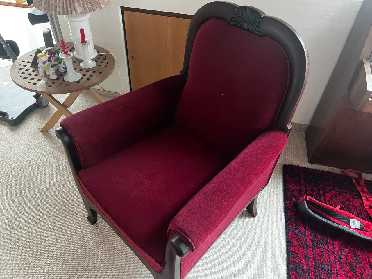 Billede 4 - Antik sofagruppe. Sofa, ovalt bord, 4 stol, lænest