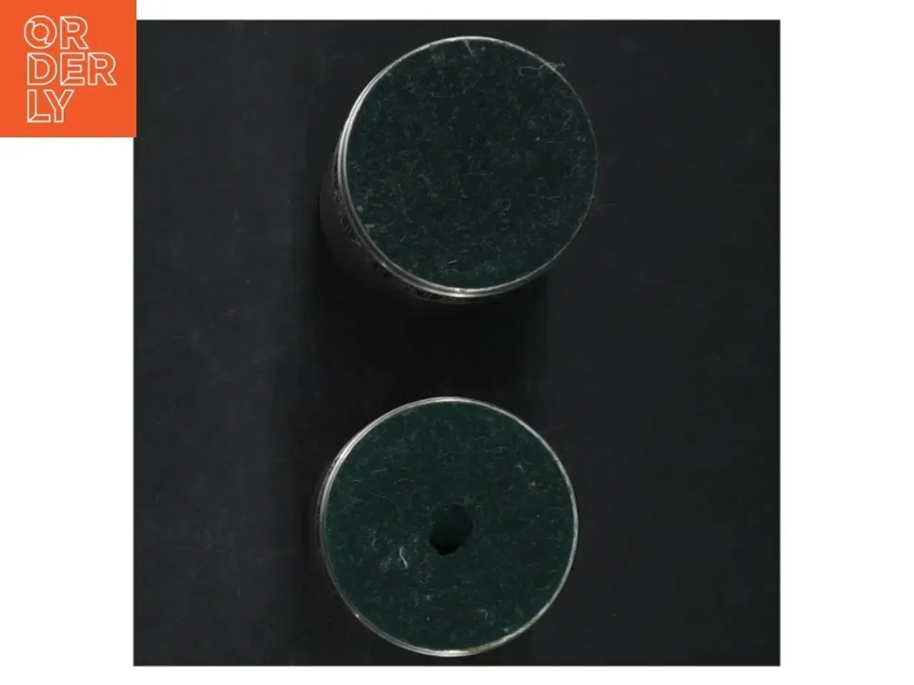 Billede 3 - Tin lysestager (str. H. 10 cm ø. 6,5 cm)