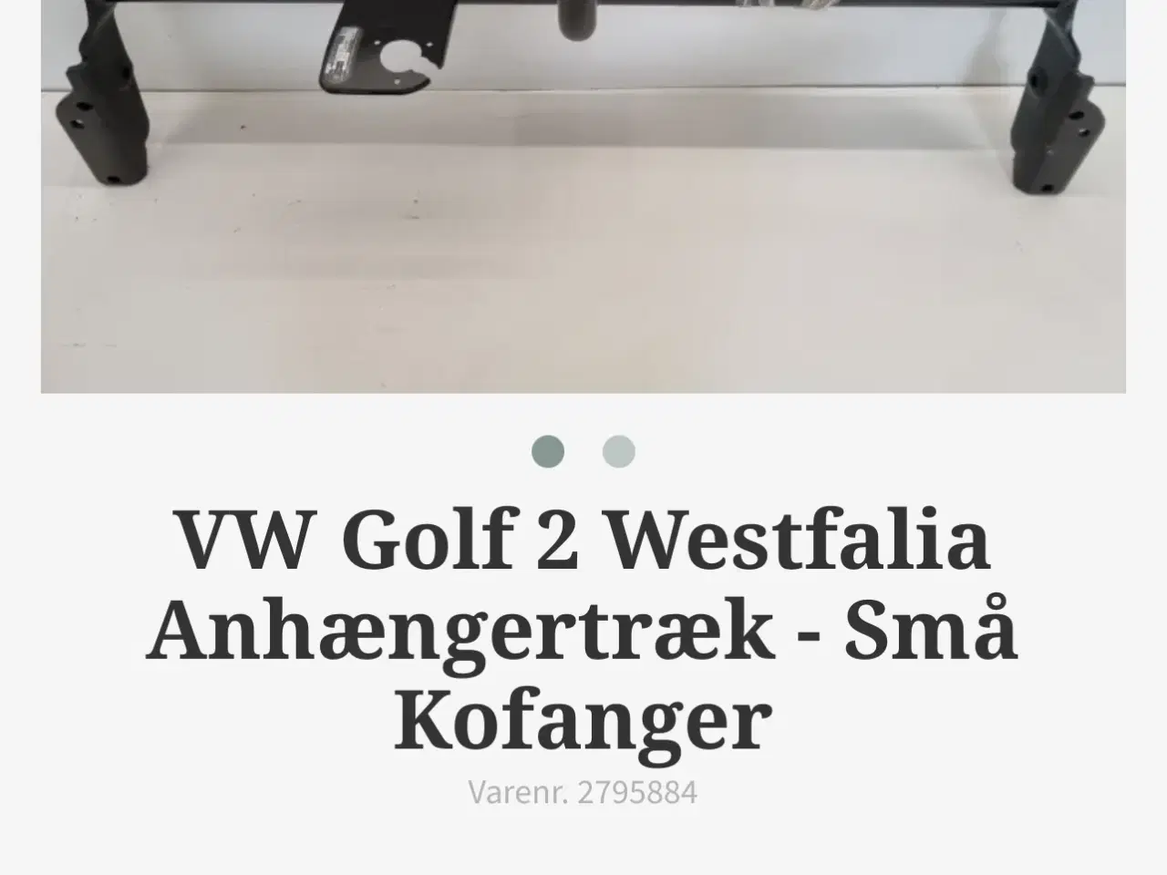 Billede 4 - Westfalia Træk til VW Golf 2