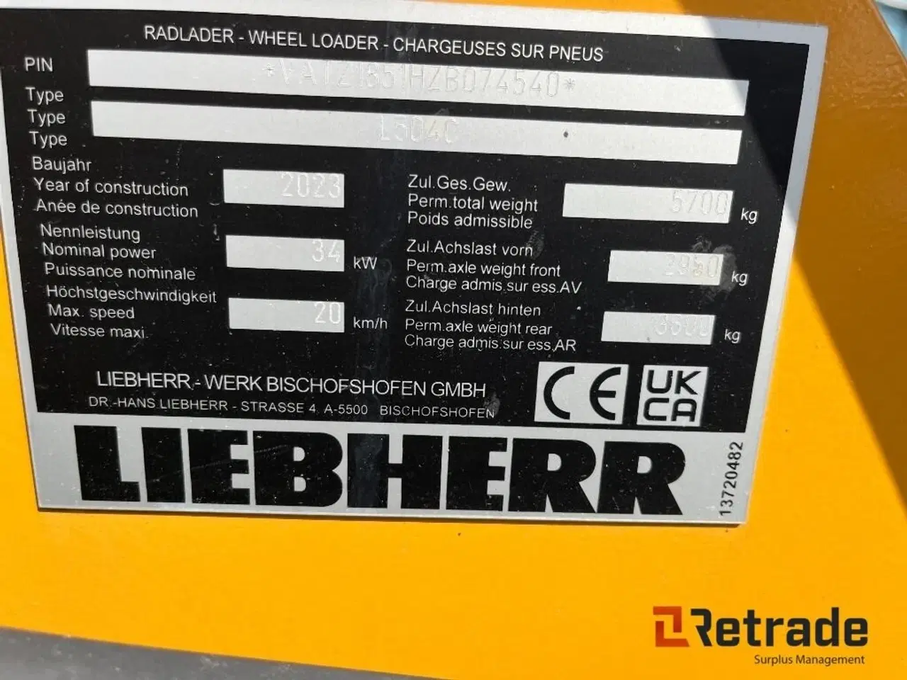 Billede 5 - - - - Liebherr L504