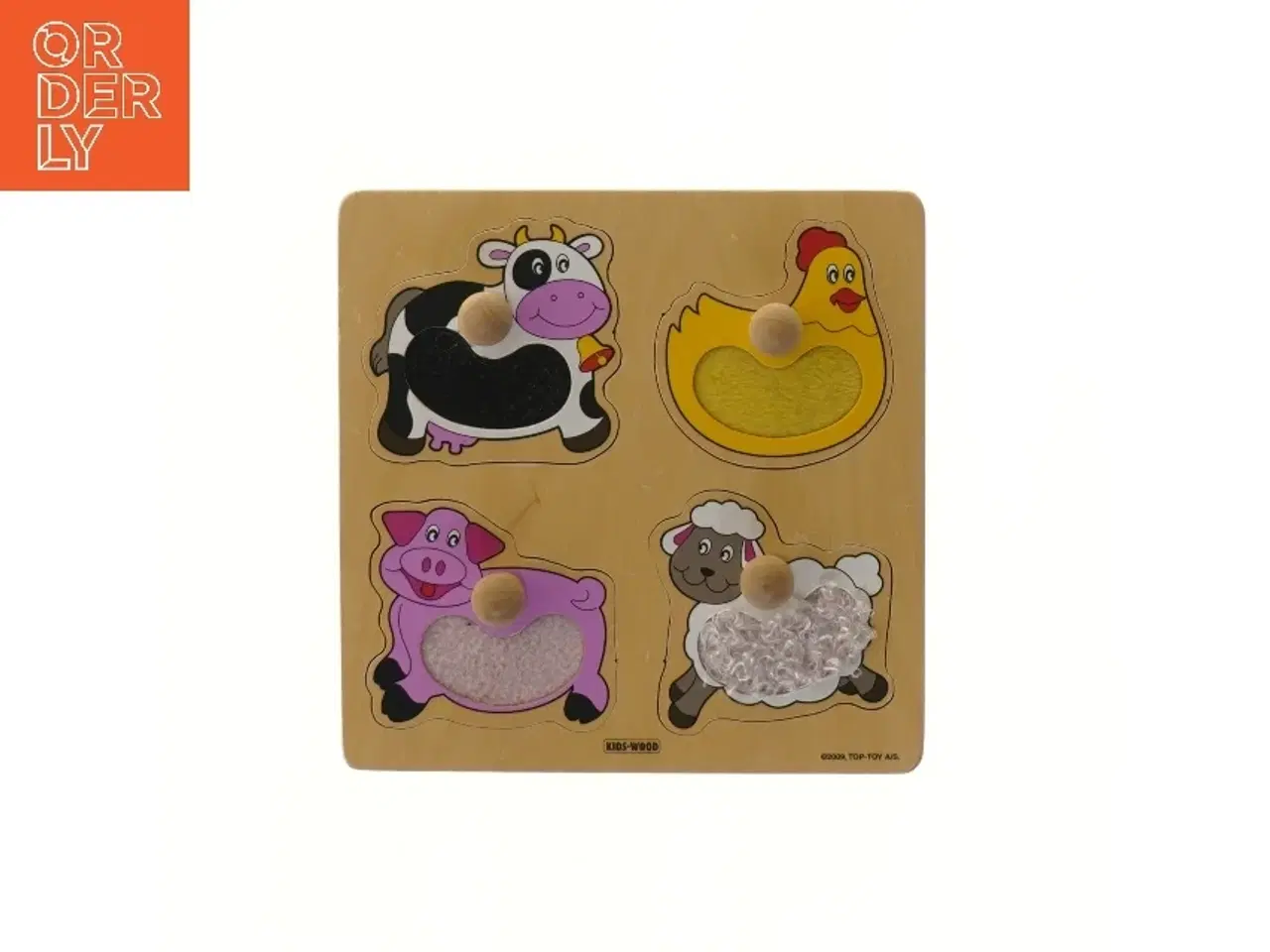 Billede 1 - Bondegård dyr puslespil (str. 20,5x20,5 cm)