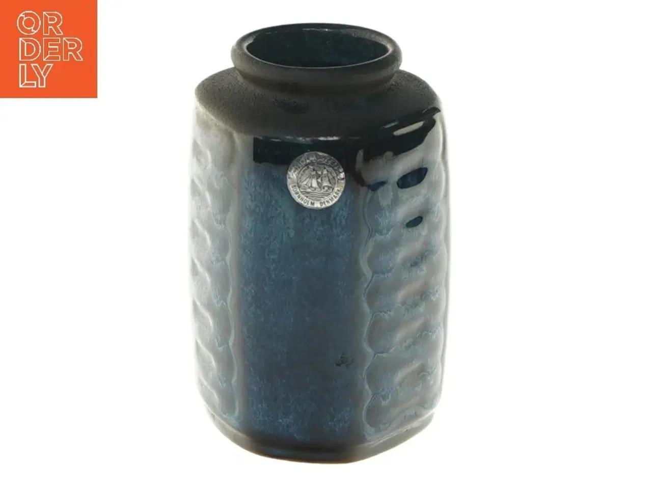 Billede 1 - Søholm Stentøj - blå vase (str. 11 cm)