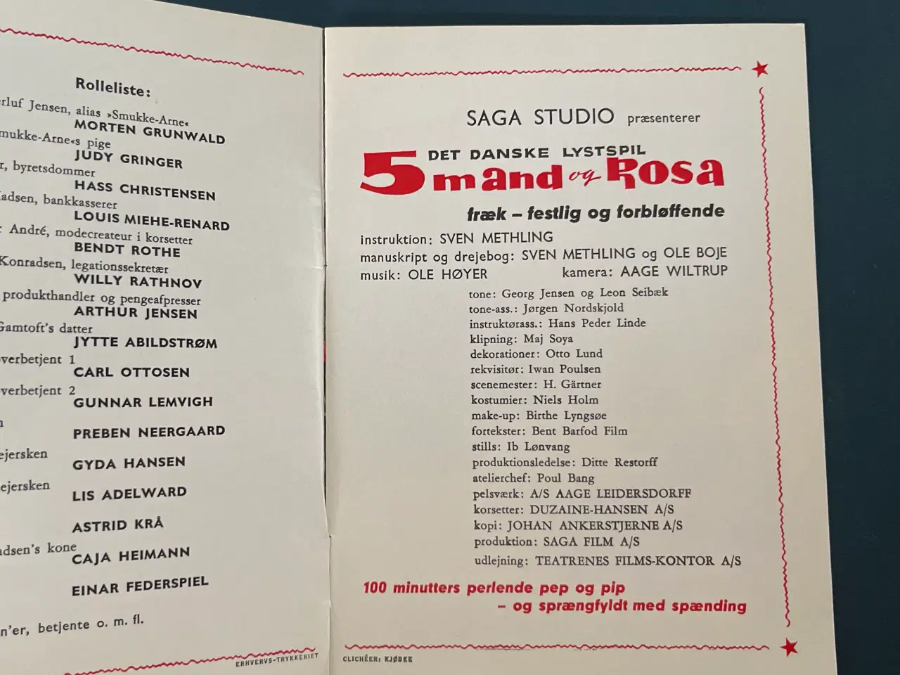 Billede 2 - 5 mand og rosa