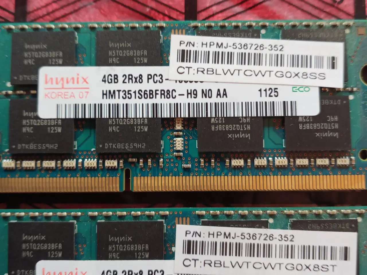 Billede 1 - Hynix 8gb, DDR3L SDRAM *notebook ram*
