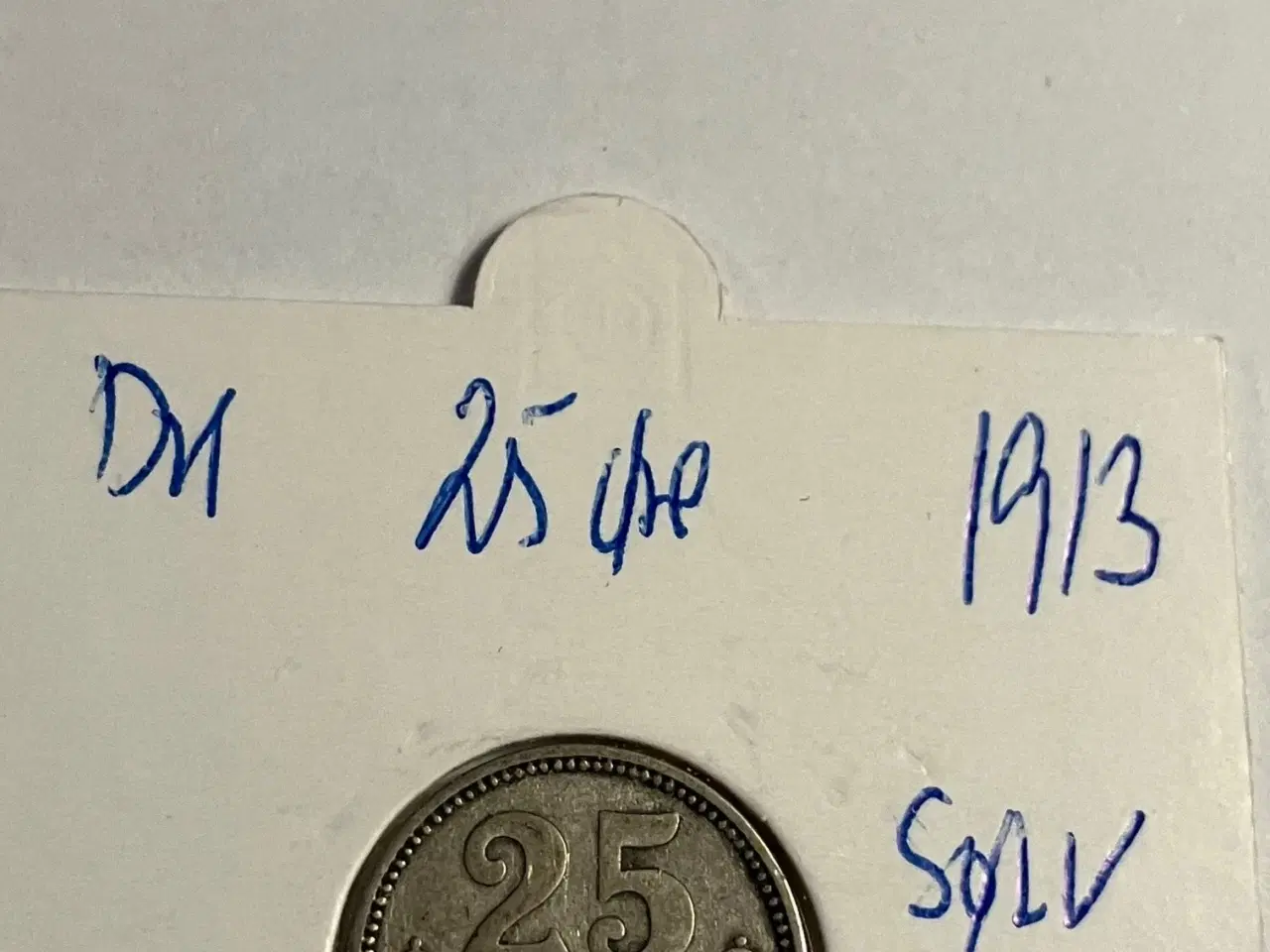 Billede 1 - 25 øre 1913 Danmark