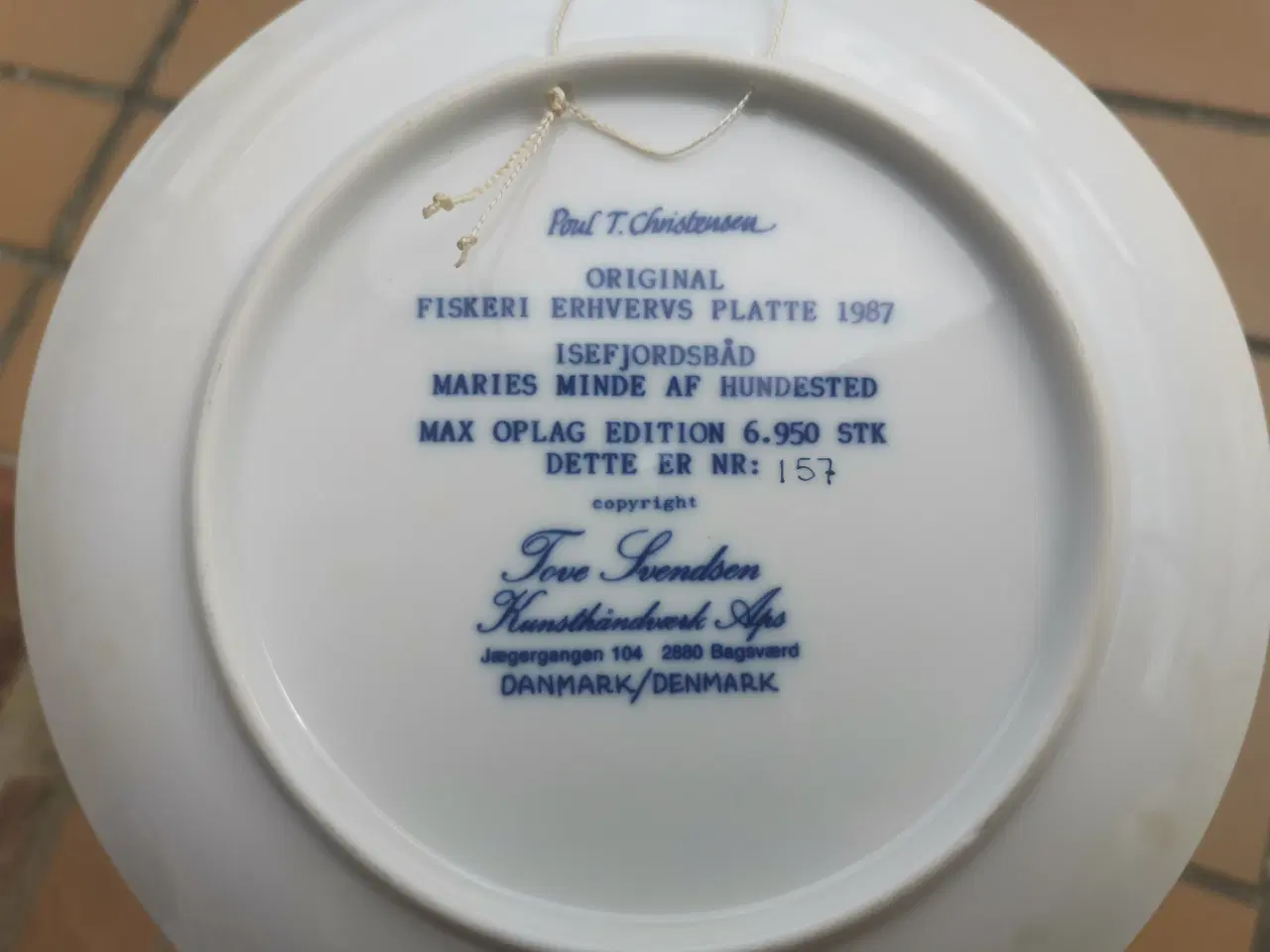 Billede 7 - Limited Edition Fiskeri Erhvervs Platter Poul Chr