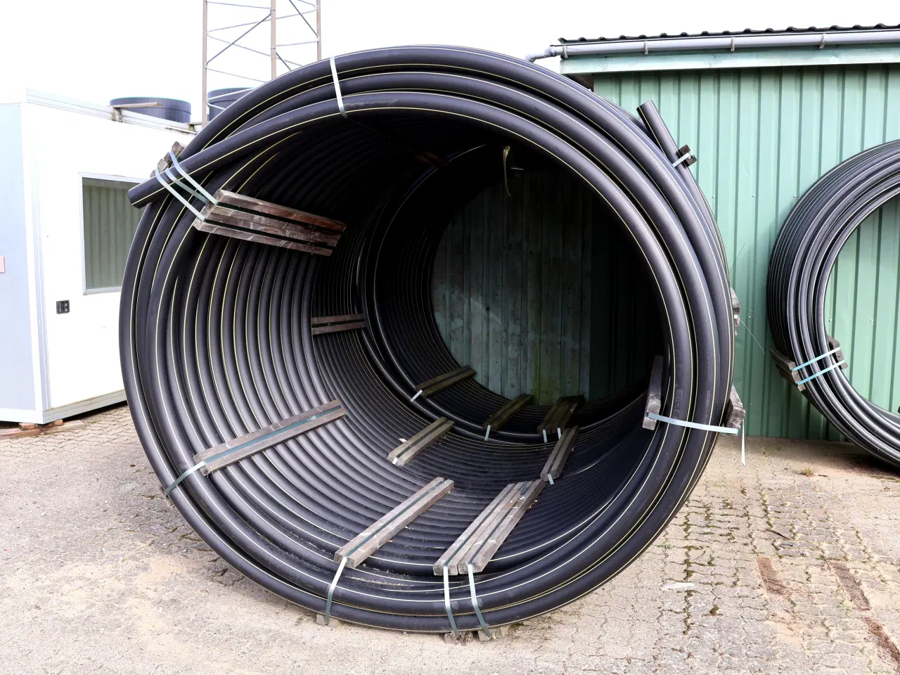 Billede 2 - 250m Wavin PE cable pipe SRE-P90-P100 BK/YL