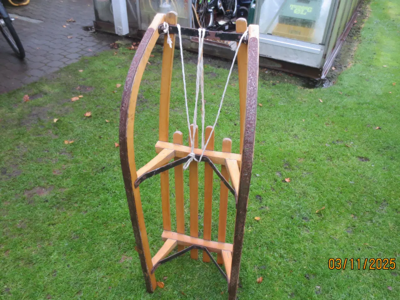 Billede 5 - 1 stkl Retro Kælk/Slæde i Træ