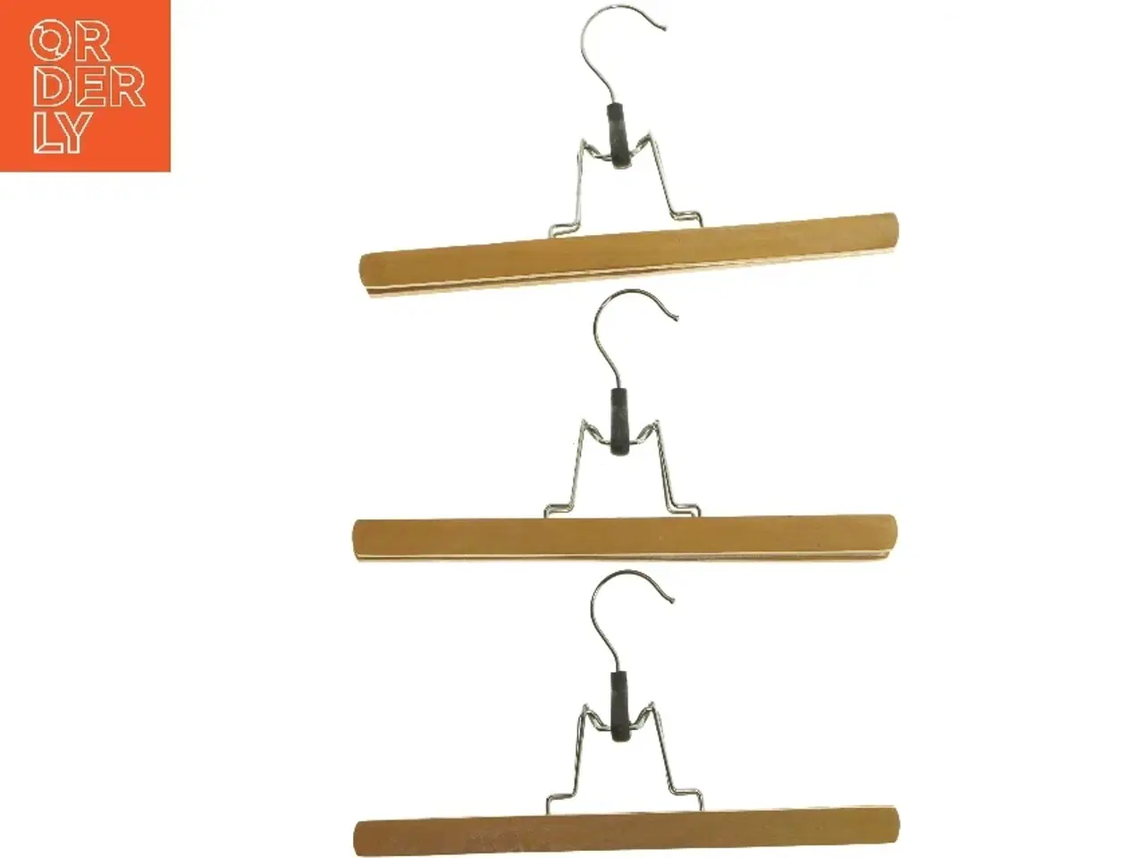 Billede 3 - Træ buksebøjler (str. 3 stk 30x15,5 cm)