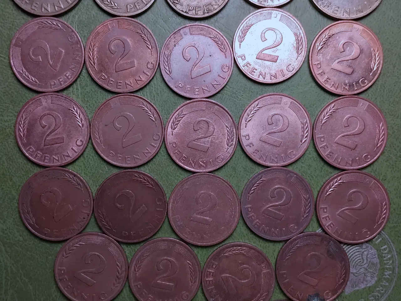 Billede 2 - TYSKLAND 21 x 2 PFENNIG + 2 x 1 PF+ 3 x 5 PF +10 P