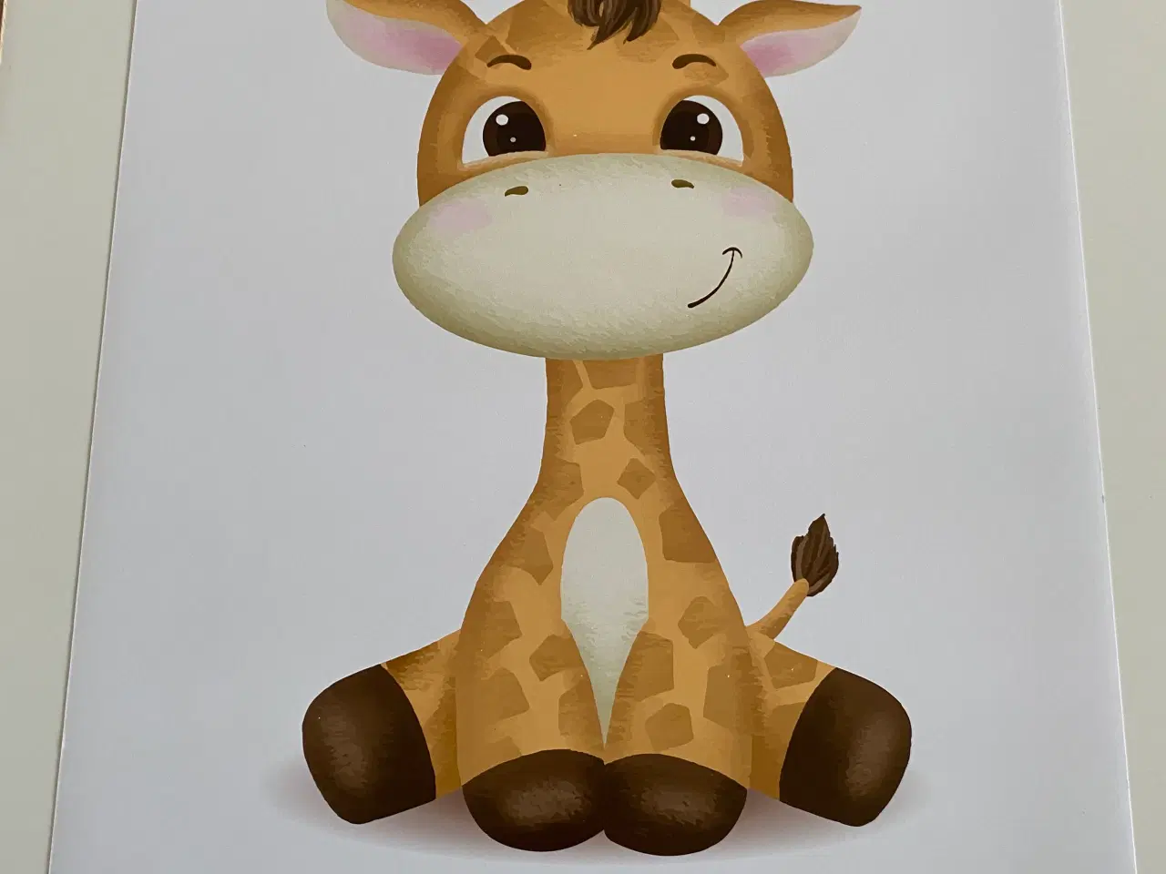 Billede 3 - Børneplakat med giraf 40x50
