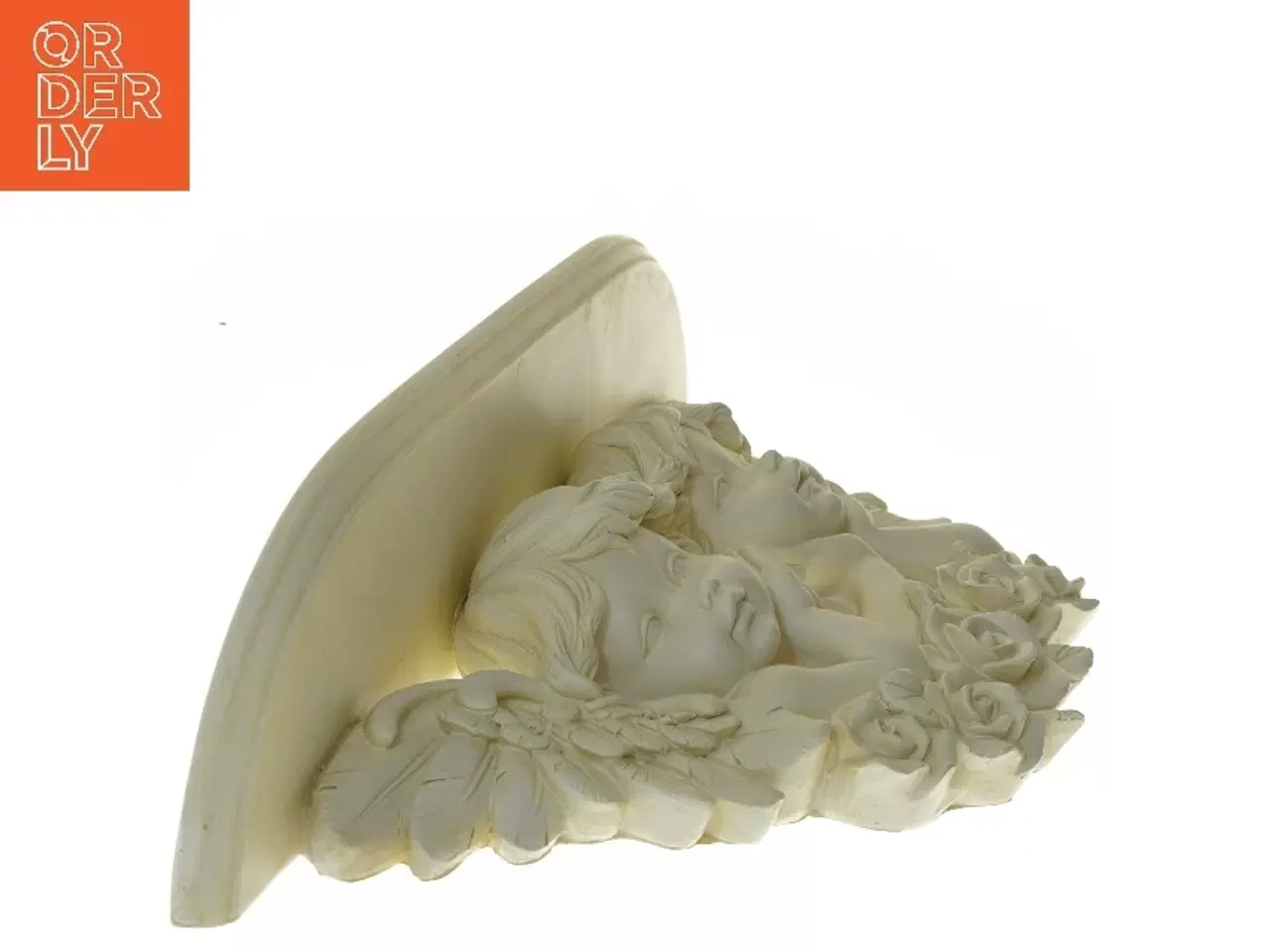 Billede 3 - Engel vægskulptur med hylde (str. 43,5 cm)