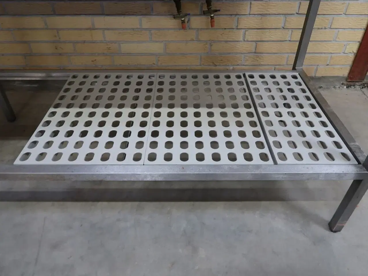 Billede 5 - Rustfri stålbord med underhylde