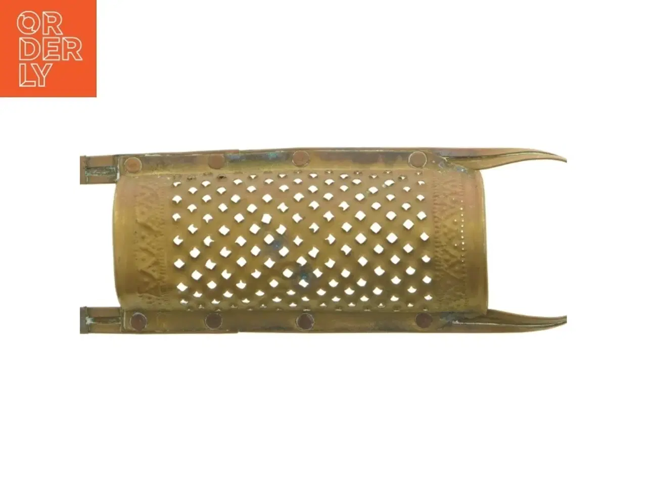 Billede 6 - Antikt Rivejern kobber/messing (str. 29 x 10 cm)