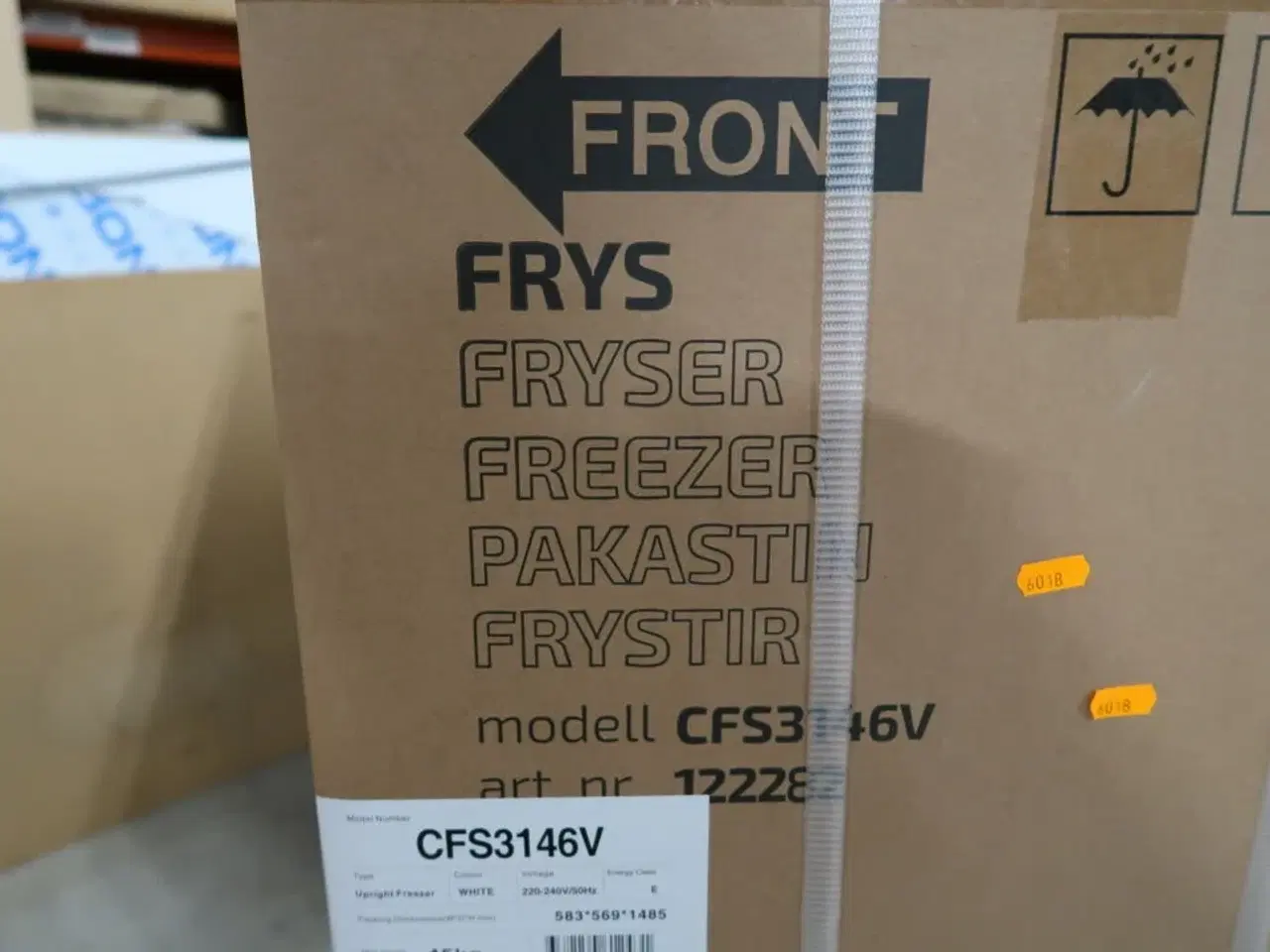 Billede 2 - Fryseskab ELVITA CFS3146V