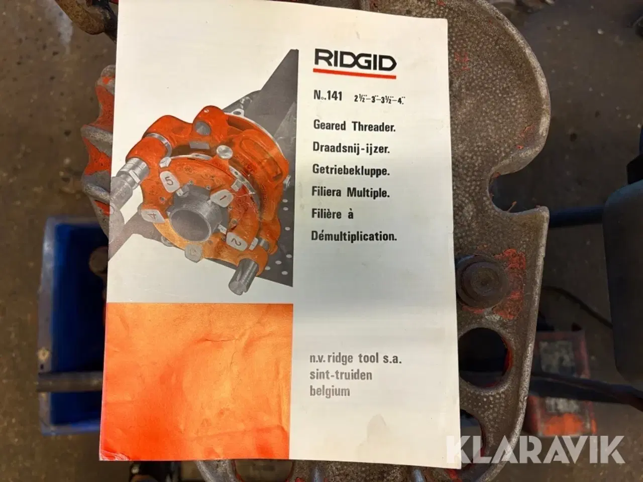 Billede 10 - Gevindskæremaskine Ridgid 300 compact 1233 - inklusiv diverse tilbehør