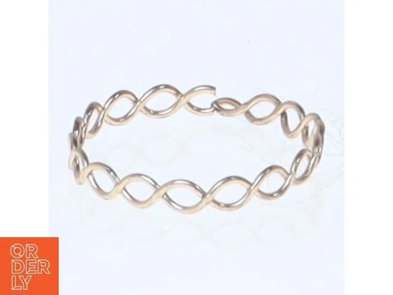 Billede 1 - Guld armbånd i snoet design (str. 62 mm)