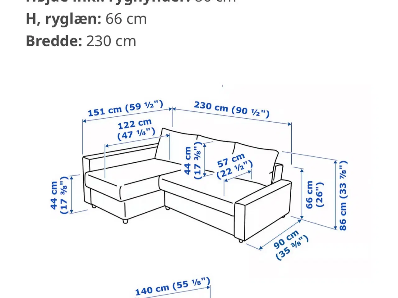 Billede 2 - Hjørnesovesofa