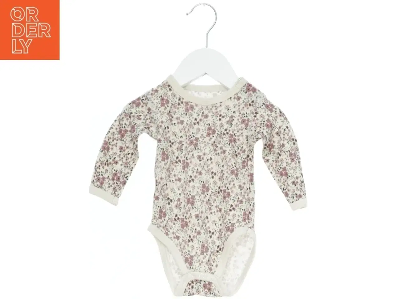 Billede 1 - Langærmet bodystocking med blomsterprint fra Hust & Claire (str. 62)