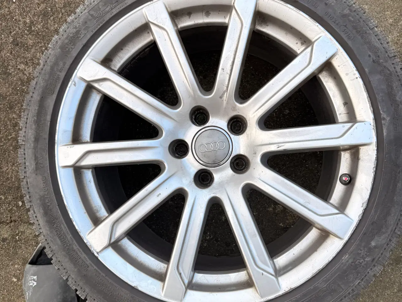 Billede 1 - Audi original 18” fælge med Michelin vinterdæk – 2
