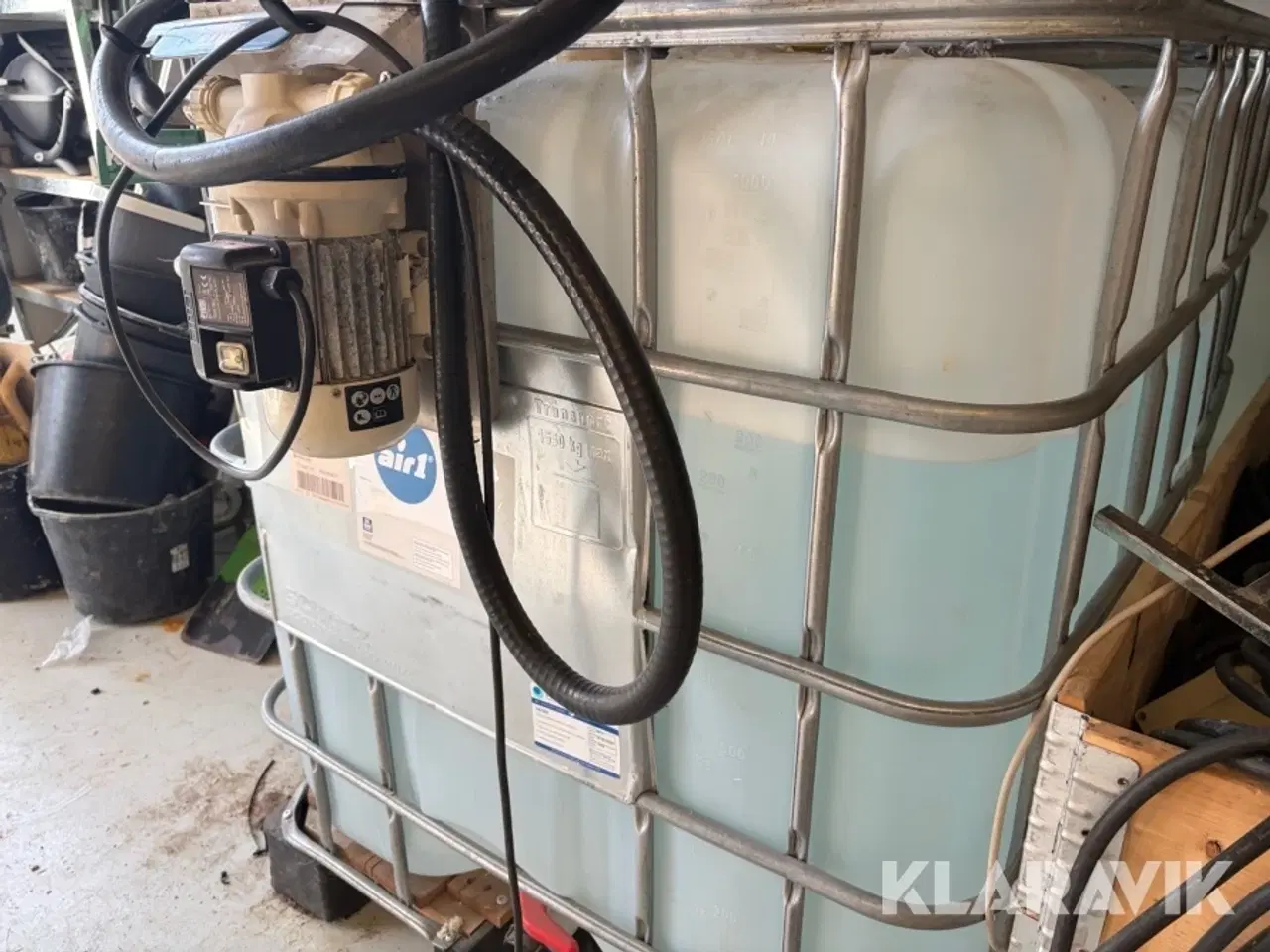 Billede 3 - AdBlue-tank IBC - 1000 L med elektrisk pumpe