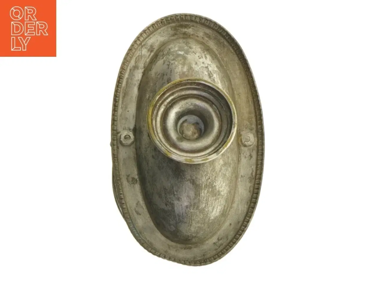 Billede 4 - Antik sølvfarvet figur (str. 19 x 11 x 7 cm)