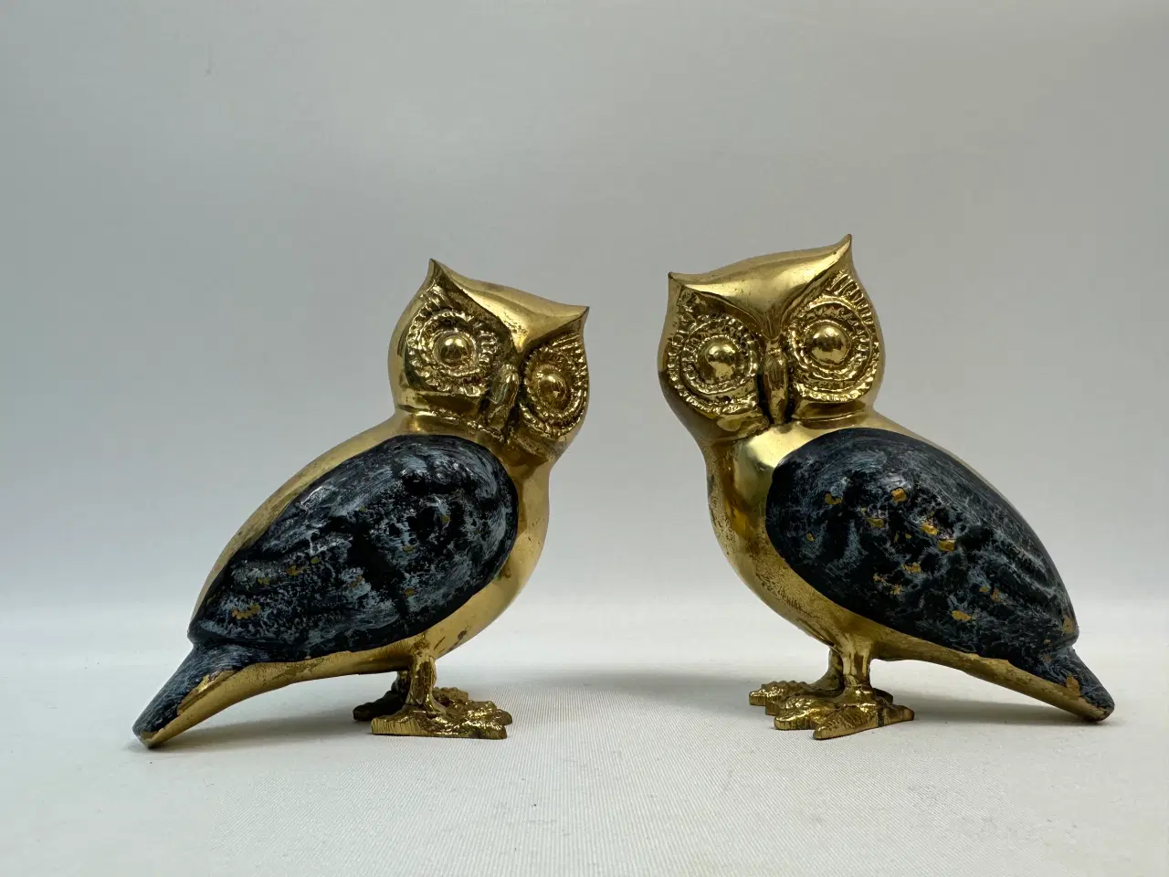Billede 2 - Flotte ugle figurer i messing