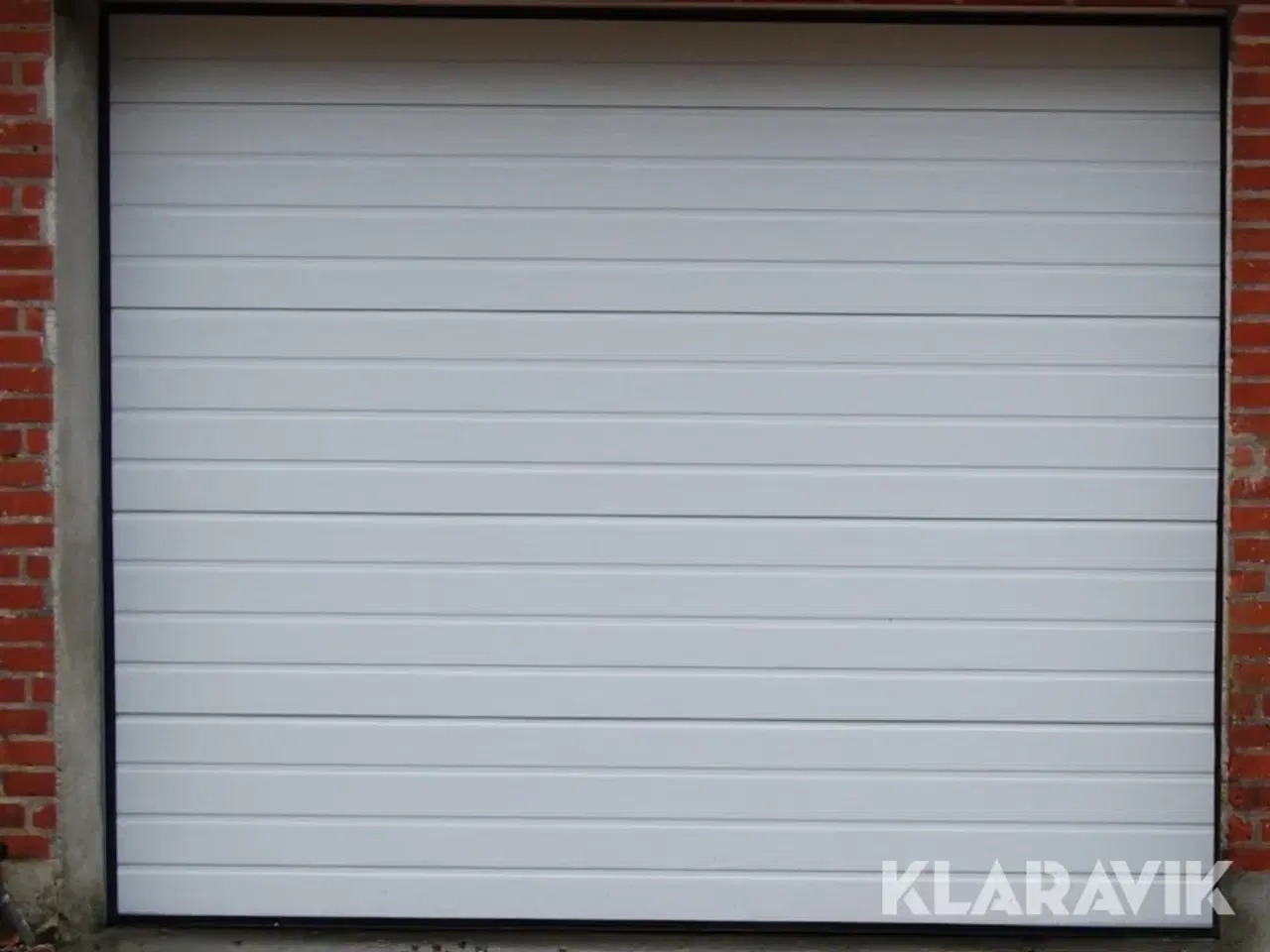 Billede 1 - Ledhejseport Bearsafe Hvid 3 linjer, 4x4m