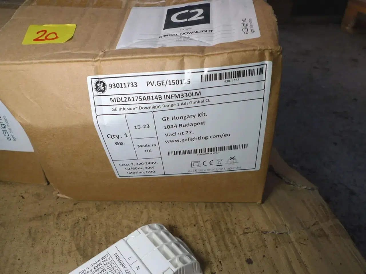 Billede 2 - 2 stk. store LED-indbygningsspots ca. ø-hul 16cm, e3light, Gimbal