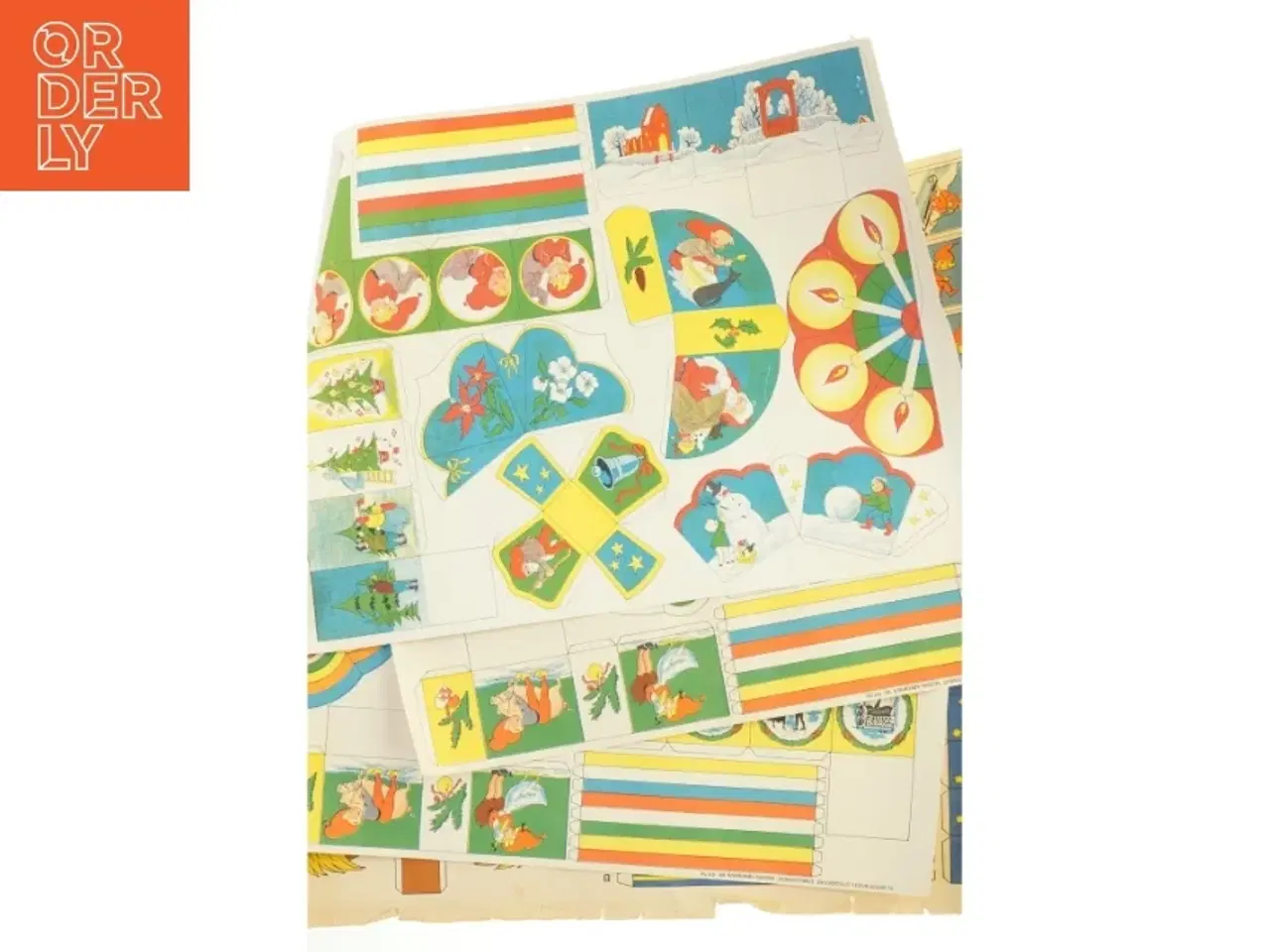 Billede 6 - Vintage papirklip, jule klip (str. 46x34 cm)