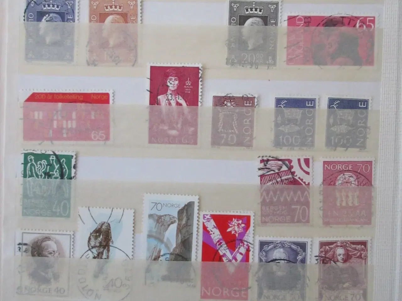 Billede 4 - Samling Norge 335 forskellige stemplet mærker