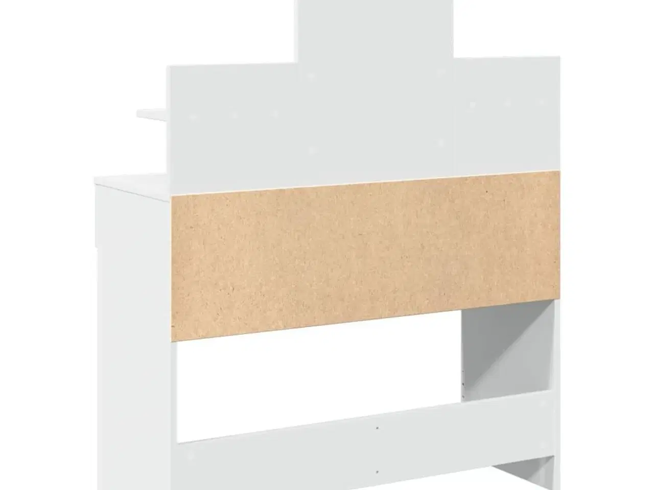 Billede 7 - Makeupbord med LED-lys 100x40x130 cm hvid