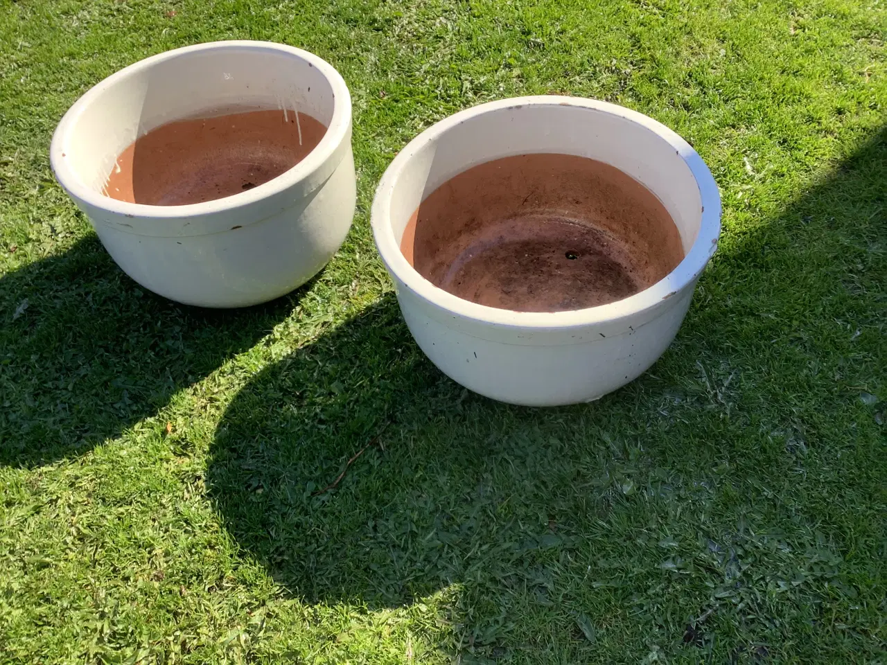 Billede 1 - Krukker glaseret råhvide