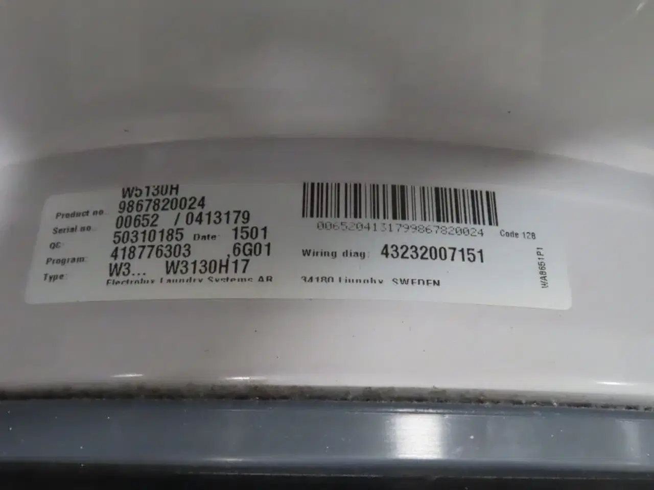 Billede 8 - Industrivaskemaskine ELECTROLUX W5130H