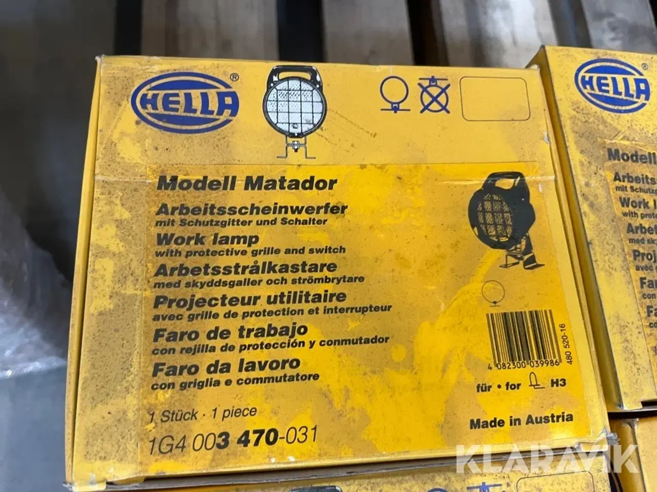 Billede 3 - Arbejdslamper Hella Matador 1G4 10styk