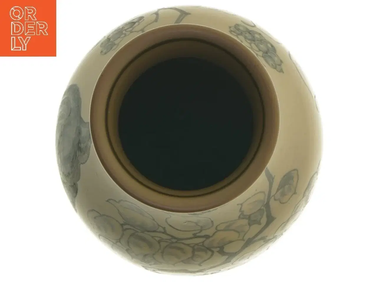 Billede 3 - Dekorativ vase med påfuglemotiv fra L. Hjorth (str. 28 cm)