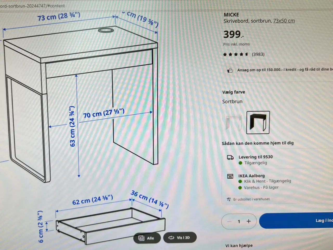 Billede 6 - Skrivebord IKEA 