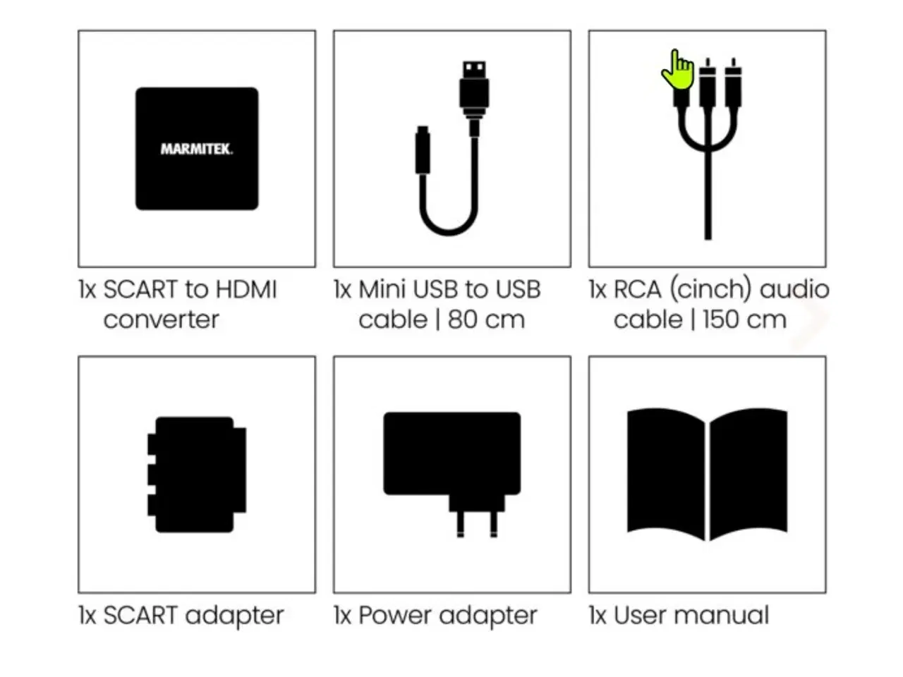 Billede 4 - Marmitek Connect AH31 SCART/RCA - HDMI konverter