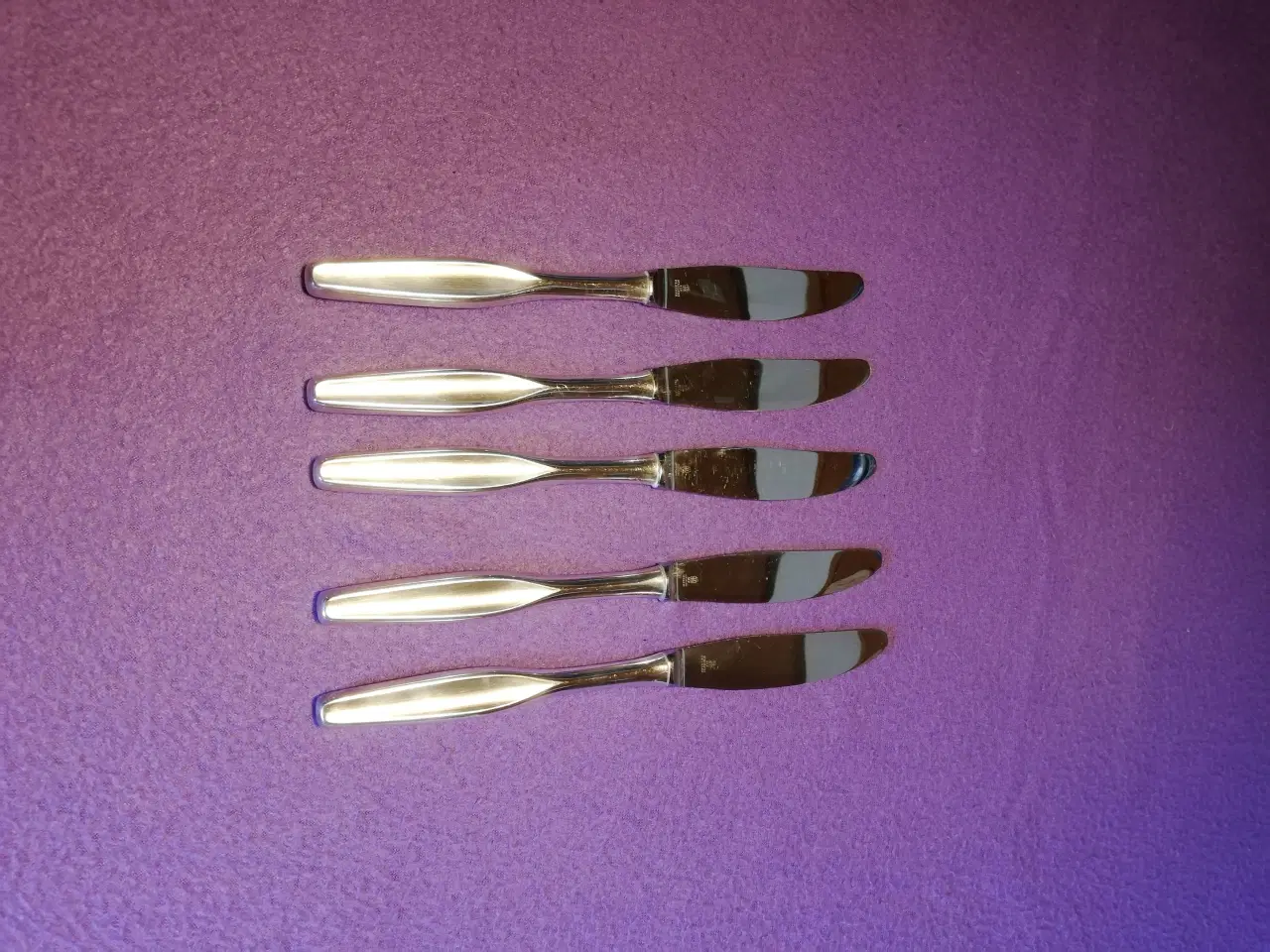 Billede 3 - 5 Baronet sølvplet middagsknive