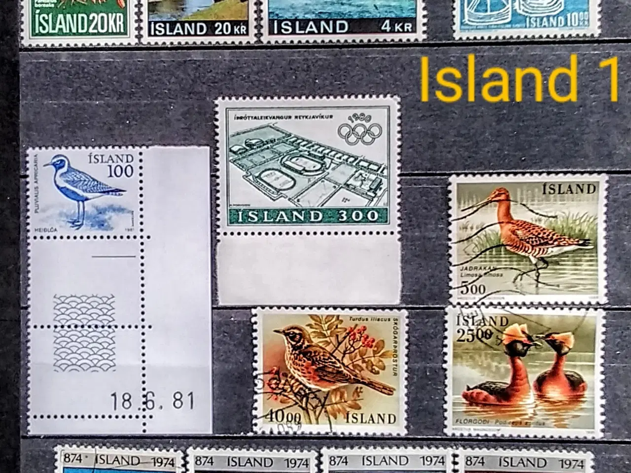 Billede 1 -  Island frimærker 